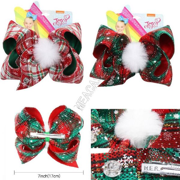 7inch jojo siwa christmas hairpin baby girls plaid big bows hair clip bowknot fur ball hair pins bobby pin barrettes kids hair clips d92201, Slivery;white
7inch jojo siwa christmas hairpin baby girls plaid big bows hair clip bowknot fur ball hair pins bobby pin barrettes kids hair clips d92201, Slivery;white