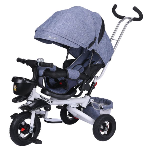 Folding Child's Tricycle Baby Bicycle Armchair Baby Push Car 1-3-5 Years Old Kids Bike Trike Trike Balance Bike