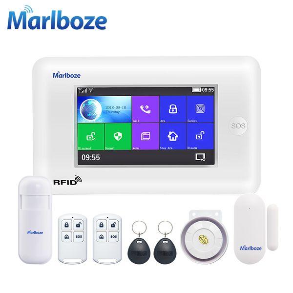 alarm systems marlboze wireless home security wifi gsm gprs system app remote control arm disarm with color screen sos button
alarm systems marlboze wireless home security wifi gsm gprs system app remote control arm disarm with color screen sos button