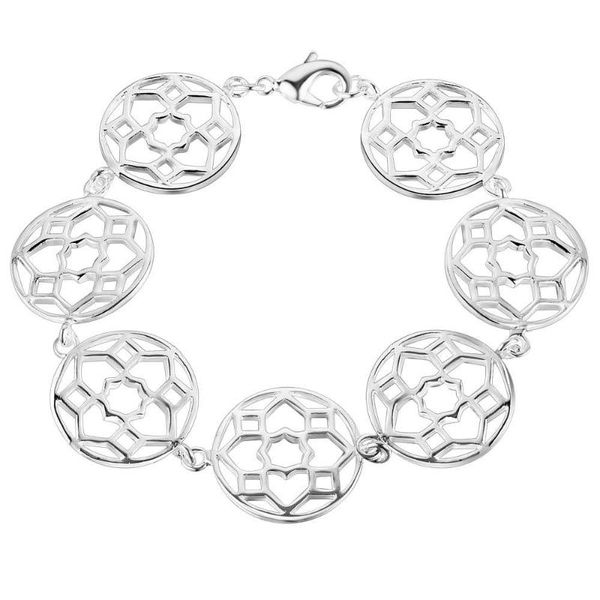 new style fashion silver plated jewelry hollow flower bracelet for women yah084, Black
new style fashion silver plated jewelry hollow flower bracelet for women yah084, Black