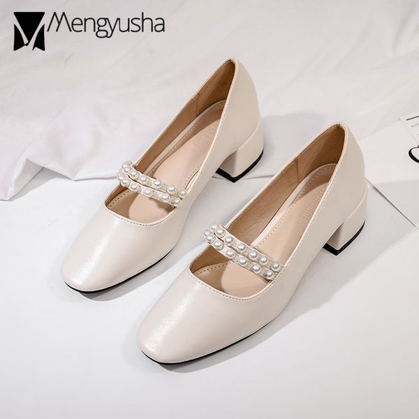 dress shoes elegant ladies pearl pumps 2021 brand designer beading band mary janes woman med-high heels mujer bombas, Black
dress shoes elegant ladies pearl pumps 2021 brand designer beading band mary janes woman med-high heels mujer bombas, Black
