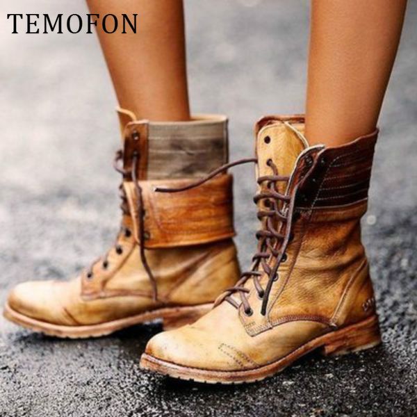 women leather mid calf boots western cowboy boots women leather knight lace up vintage winter shoes booties hvt526, Black
women leather mid calf boots western cowboy boots women leather knight lace up vintage winter shoes booties hvt526, Black