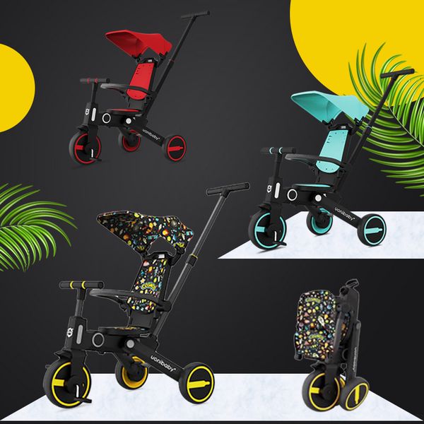 7 in 1 baby stroller folding tricycle for kids foldable infant bicycle with 3 wheels toddler auxiliary bike lightweight trike
7 in 1 baby stroller folding tricycle for kids foldable infant bicycle with 3 wheels toddler auxiliary bike lightweight trike