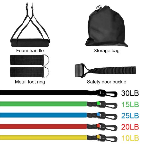 11pcs/set fitness resistance bands power pull rope stretch training rubber band expander exercise equipment for yoga workout
11pcs/set fitness resistance bands power pull rope stretch training rubber band expander exercise equipment for yoga workout