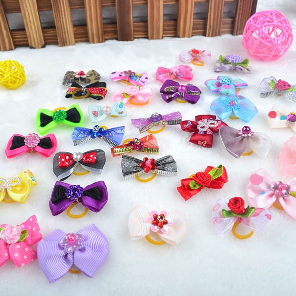 random color mini pet bowknots for cats hairpin headdress dog rubber band clips bows pet hair accessories
random color mini pet bowknots for cats hairpin headdress dog rubber band clips bows pet hair accessories