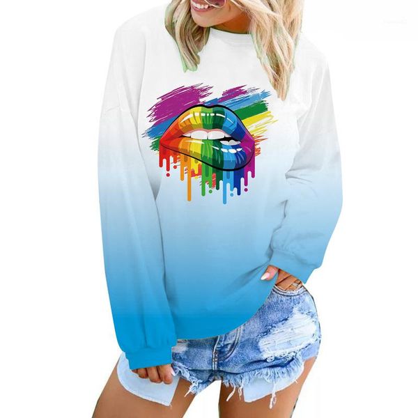 long sleeve o neck print ladies sweatshirts fashion gradient color loose female clothing womens designer hoodies, Black
long sleeve o neck print ladies sweatshirts fashion gradient color loose female clothing womens designer hoodies, Black