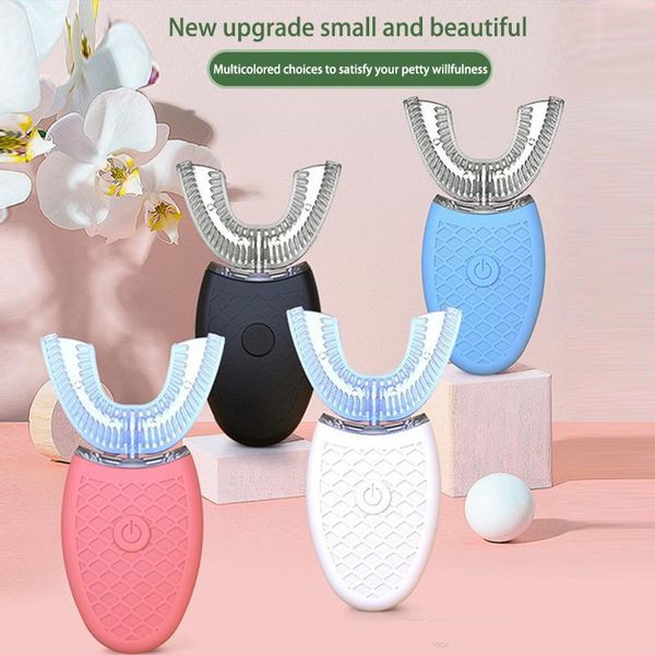 cgjxs360 degrees electric toothbrush intelligent automatic sonic u type 3 modes teeth clean usb charging tooth whitening blue light40
cgjxs360 degrees electric toothbrush intelligent automatic sonic u type 3 modes teeth clean usb charging tooth whitening blue light40