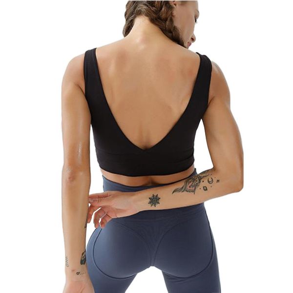 gym clothing female deep v beauty back yoga sport bra shockproof chest pad running fitness vest underwear breathable, White;black
gym clothing female deep v beauty back yoga sport bra shockproof chest pad running fitness vest underwear breathable, White;black