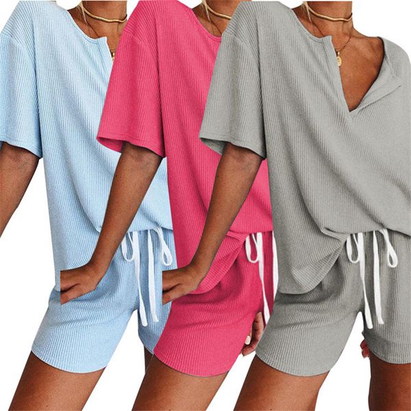 women's tracksuits 2 piece set women tracksuit summer v-neck short sleeve and shorts suits lounge wear sets clothes outfit ensemble fem, Gray
women's tracksuits 2 piece set women tracksuit summer v-neck short sleeve and shorts suits lounge wear sets clothes outfit ensemble fem, Gray