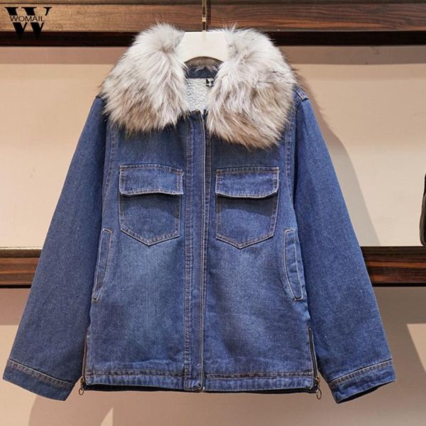 women's wool & blends womail women denim jacket winter warm motorcycle velvet female short lapels fur thick korean plus bomber, Black
women's wool & blends womail women denim jacket winter warm motorcycle velvet female short lapels fur thick korean plus bomber, Black