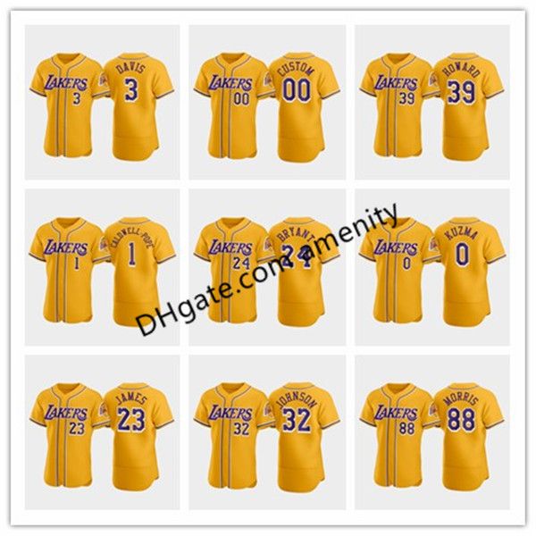 2020 los angeles lakers davis 23 james 24 bryant 0 kuzma crossover edition kyle lebron anthony custom gold baseball jerseys, Black
2020 los angeles lakers davis 23 james 24 bryant 0 kuzma crossover edition kyle lebron anthony custom gold baseball jerseys, Black