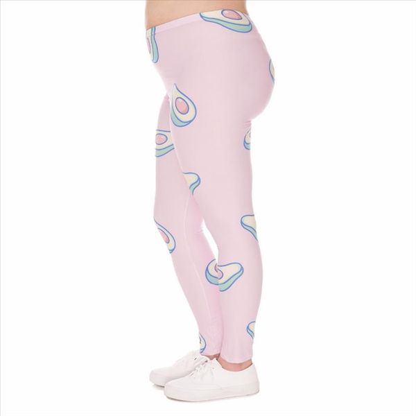 causal large size women leggings avocado pink printing stretch high waist plus size trousers pants for plump women, Black
causal large size women leggings avocado pink printing stretch high waist plus size trousers pants for plump women, Black