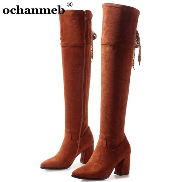 women's faux suede over-the-knee boots autumn winter shoes woman large size 47 zipper long tall boots ladies thick high heels 33, Black
women's faux suede over-the-knee boots autumn winter shoes woman large size 47 zipper long tall boots ladies thick high heels 33, Black