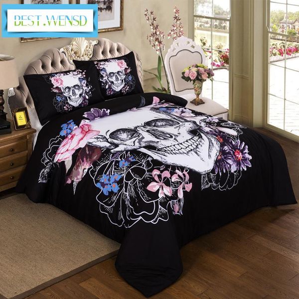 wensd quality 3d flower skull duvet cover bedsheet pillowcase 3pcs bedding set of king size halloween bed linen
wensd quality 3d flower skull duvet cover bedsheet pillowcase 3pcs bedding set of king size halloween bed linen