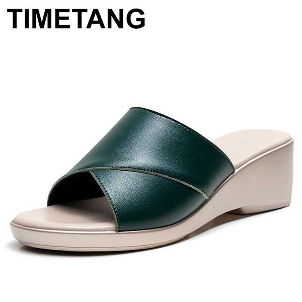 slippers timetang2021 fashion women summer shoes genuine leather high heel platform sandals ladies wedge thongs, Black
slippers timetang2021 fashion women summer shoes genuine leather high heel platform sandals ladies wedge thongs, Black