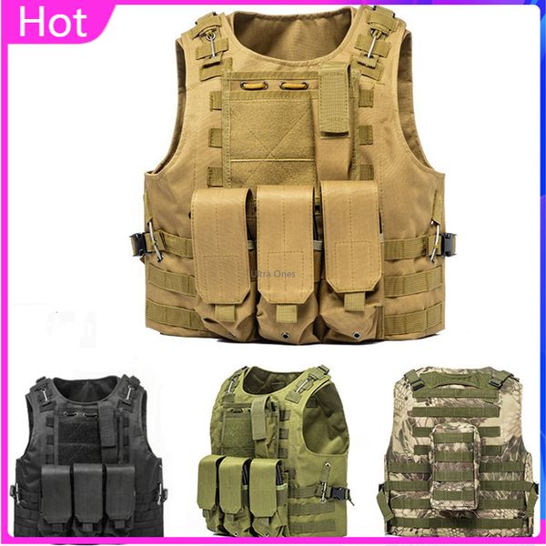 tactical vest hunting gear plate carrier army vests men shooting paintball cs wargame sports vests, Camo;black
tactical vest hunting gear plate carrier army vests men shooting paintball cs wargame sports vests, Camo;black