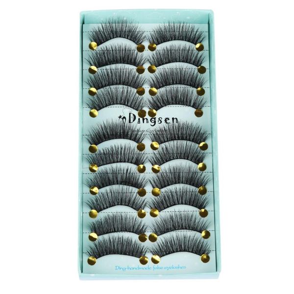 10 pairs 3d soft faux mink hair false eyelashes natural long wispies fluffy eyelashes handmade multi-styles crisscross 
10 pairs 3d soft faux mink hair false eyelashes natural long wispies fluffy eyelashes handmade multi-styles crisscross