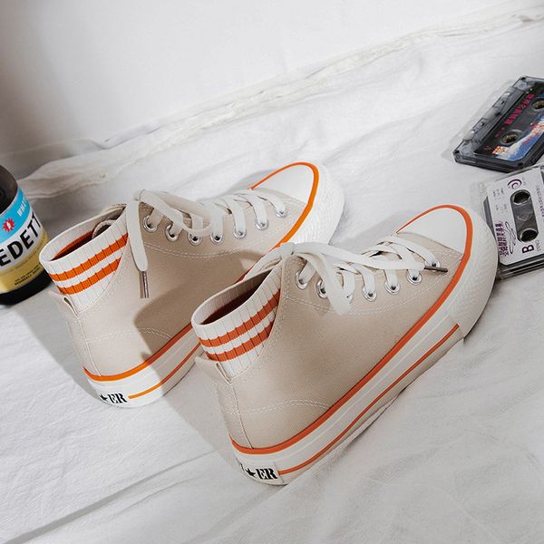 2020 spring new model hong kong-style all-match womens student lace-up canvas shoes hight-fashion ins casual womens shoes, Black
2020 spring new model hong kong-style all-match womens student lace-up canvas shoes hight-fashion ins casual womens shoes, Black