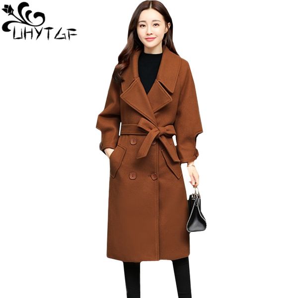 uhytgf casual woolen coat female fashion belt double-breasted slim autumn winter coat womens lapels elegant plus size jacket 987, Black
uhytgf casual woolen coat female fashion belt double-breasted slim autumn winter coat womens lapels elegant plus size jacket 987, Black
