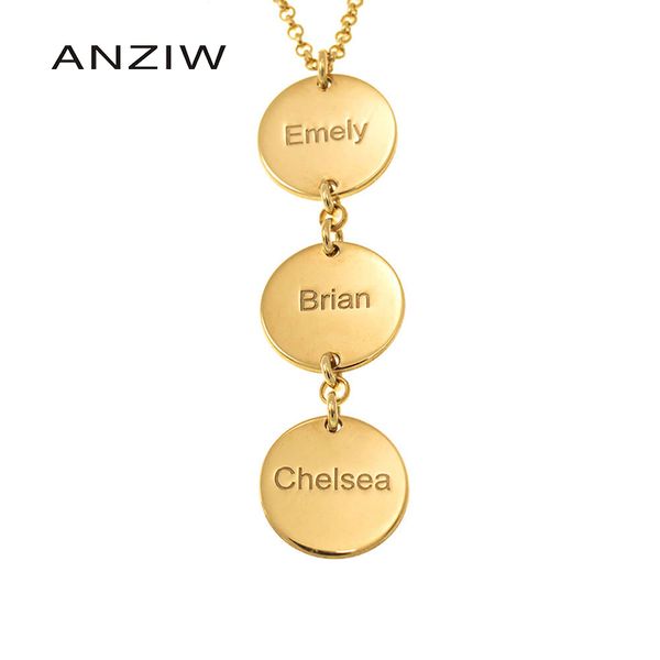 fashion vertical disc necklace custom name necklace personalized jewelry lady handmade nameplate pendant jewelry, Silver
fashion vertical disc necklace custom name necklace personalized jewelry lady handmade nameplate pendant jewelry, Silver