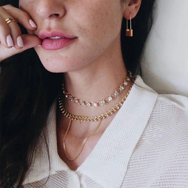 fashion long simple personality earrings female locking metal pin earrings women cool style earring 2020 new fashion earring two colours, Silver
fashion long simple personality earrings female locking metal pin earrings women cool style earring 2020 new fashion earring two colours, Silver