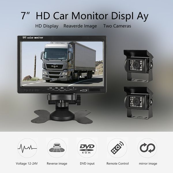 7 inch wired car monitor tft lcd rear view camera two track rear camera monitor for truck bus parking view system
7 inch wired car monitor tft lcd rear view camera two track rear camera monitor for truck bus parking view system