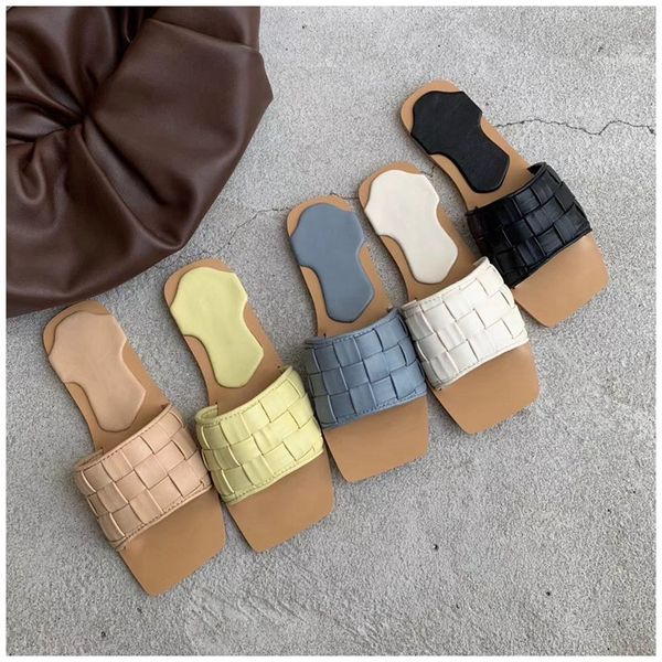 2020 fashion square toe weave embroidery slippers women open toe slides summer flat casual sandals slip on flip flop beach shoes, Black
2020 fashion square toe weave embroidery slippers women open toe slides summer flat casual sandals slip on flip flop beach shoes, Black