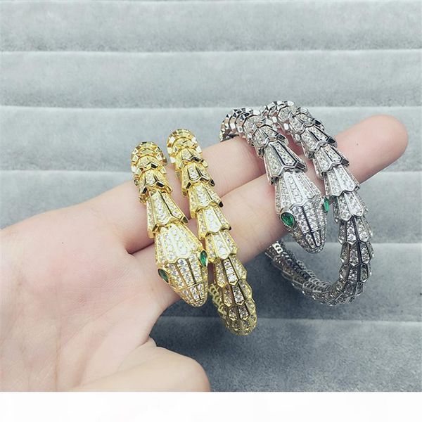 18k gold silver pave micro cz jewelry for women snake bangle bracelet 2018 new fashion bracelets bangles aniaml charm brand jewellry, Black
18k gold silver pave micro cz jewelry for women snake bangle bracelet 2018 new fashion bracelets bangles aniaml charm brand jewellry, Black