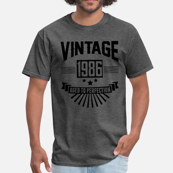 vintage 1986 aged to perfection t shirt men printed short sleeve euro size s-3xl standard fitness fashion summer trend shirt
vintage 1986 aged to perfection t shirt men printed short sleeve euro size s-3xl standard fitness fashion summer trend shirt