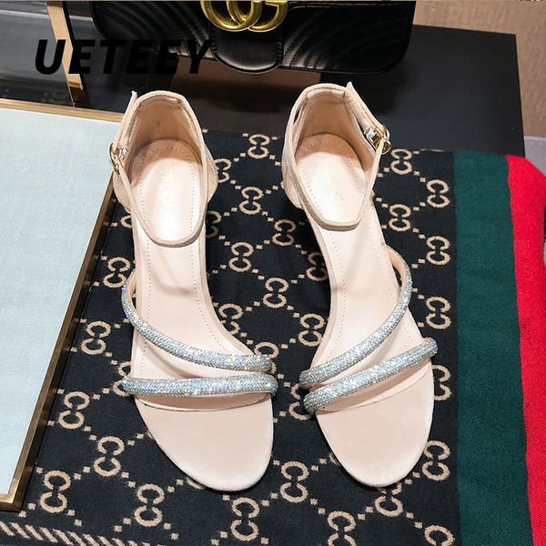 women's fashion 2020 summer and autumn new high heels simple casual work sports fashion round head diamond sandals, Black
women's fashion 2020 summer and autumn new high heels simple casual work sports fashion round head diamond sandals, Black