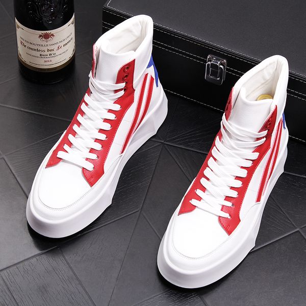 spring thick bottom men shoes hip-hop sneakers high trainers loafers web celebrity shoes ankle boots zapatillas hombre, Black
spring thick bottom men shoes hip-hop sneakers high trainers loafers web celebrity shoes ankle boots zapatillas hombre, Black