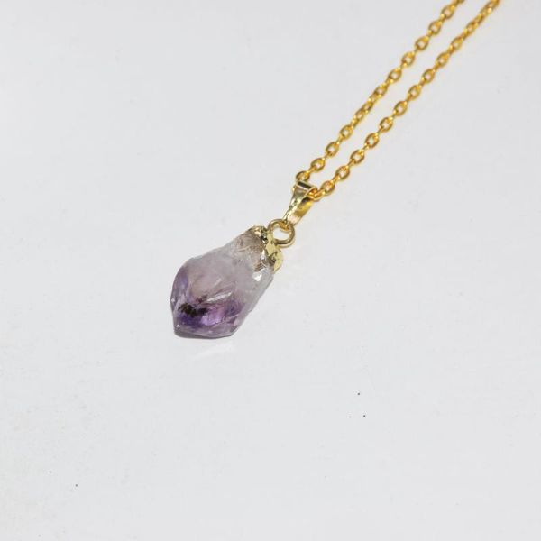 raw amethysts stone chain necklace women 2020 purple gold copper cap 1pc irregular crystal quartz point pendant necklace female, Silver
raw amethysts stone chain necklace women 2020 purple gold copper cap 1pc irregular crystal quartz point pendant necklace female, Silver