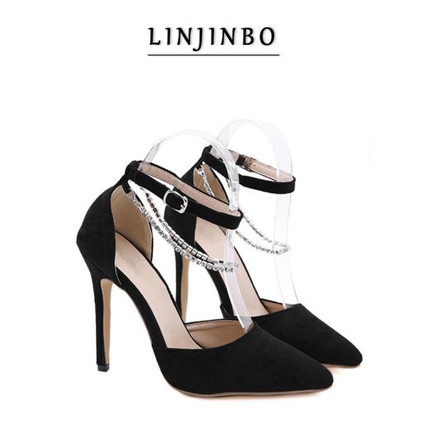 dress shoes rhinestone chain high heels women black pointed toe sandals covered stilettos one strap party 2021 fashion
dress shoes rhinestone chain high heels women black pointed toe sandals covered stilettos one strap party 2021 fashion