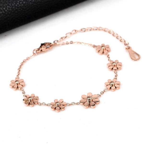 oufei new titanium steel brand jewelry 7 daisy bracelet for women gift rose gold flowers bracelet summer fashion prevent allergy, Black
oufei new titanium steel brand jewelry 7 daisy bracelet for women gift rose gold flowers bracelet summer fashion prevent allergy, Black