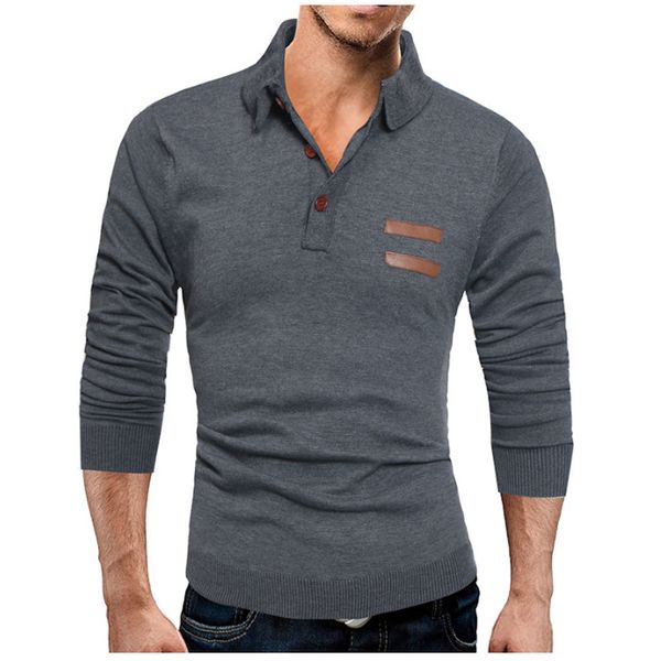 men's sweaters haifux mens shirt brands 2021 male long sleeve fashion casual slim solid stitching polos men large size xxxl, White;black
men's sweaters haifux mens shirt brands 2021 male long sleeve fashion casual slim solid stitching polos men large size xxxl, White;black