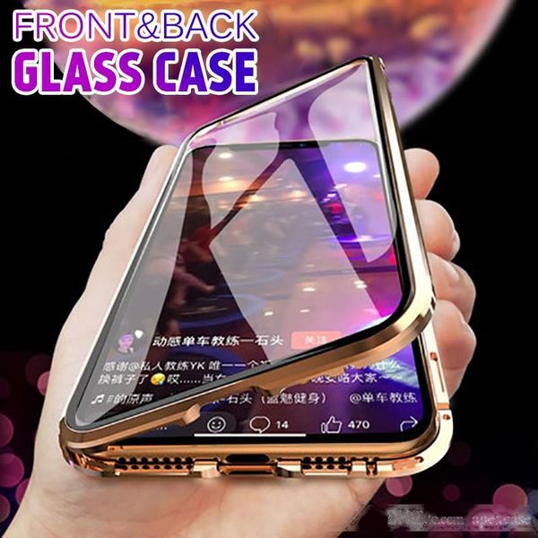 front & back tempered glass metal frame magnetic adsorption full screen phone case for iphone x xs max 6s plus samsung s10e s10 plus
front & back tempered glass metal frame magnetic adsorption full screen phone case for iphone x xs max 6s plus samsung s10e s10 plus