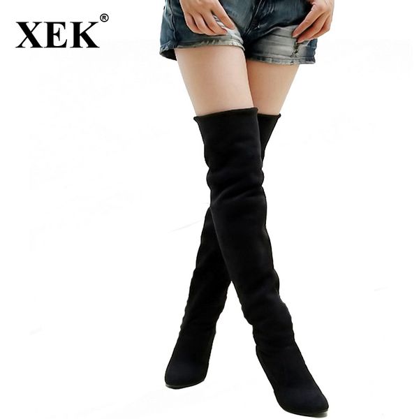 xek fashion boots women nubuck leather stovepipe long boots over the knee high heels women size 34-43 wfq90, Black
xek fashion boots women nubuck leather stovepipe long boots over the knee high heels women size 34-43 wfq90, Black