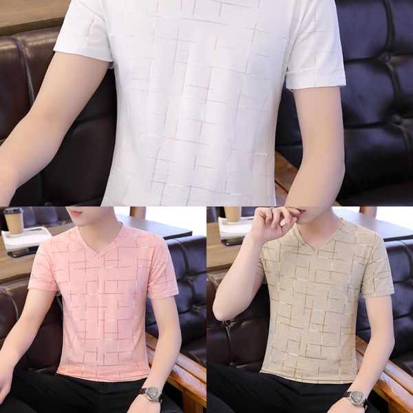 men's ice t-shirt silk short-sleeved t-shirt 2020 new fashion brand spring half sleeve trendy summer sports summer clothes slim clothes, Blue
men's ice t-shirt silk short-sleeved t-shirt 2020 new fashion brand spring half sleeve trendy summer sports summer clothes slim clothes, Blue