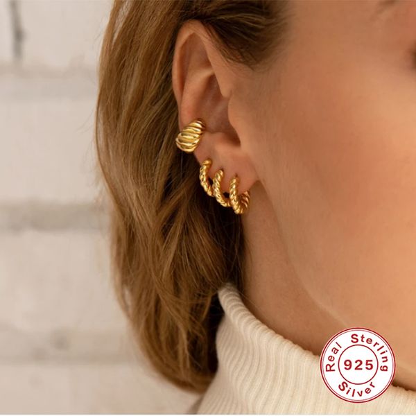 hoop & huggie boako classic 925 sterling silver earrings twist vintage earring for women girl daily personality accessories pendientes w5, Golden;silver
hoop & huggie boako classic 925 sterling silver earrings twist vintage earring for women girl daily personality accessories pendientes w5, Golden;silver