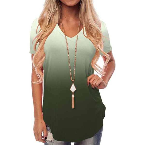 women summer t shirt off shoulder short sleeve v-neck gradient colour loose casual t-shirt one shoulder shirts plus size, White
women summer t shirt off shoulder short sleeve v-neck gradient colour loose casual t-shirt one shoulder shirts plus size, White
