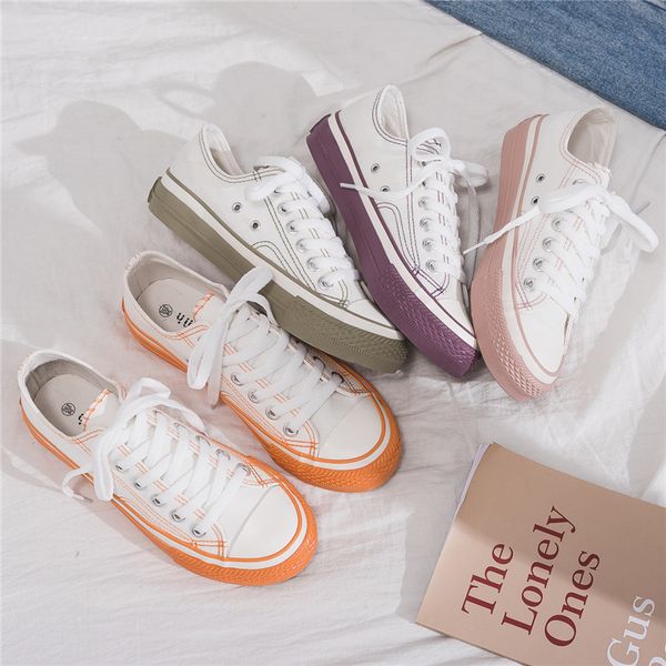 women sneakers 2019 new spring korean canvas shoes for female students casual shoes lace up girl pink shoe stylish all match y200801, Black
women sneakers 2019 new spring korean canvas shoes for female students casual shoes lace up girl pink shoe stylish all match y200801, Black