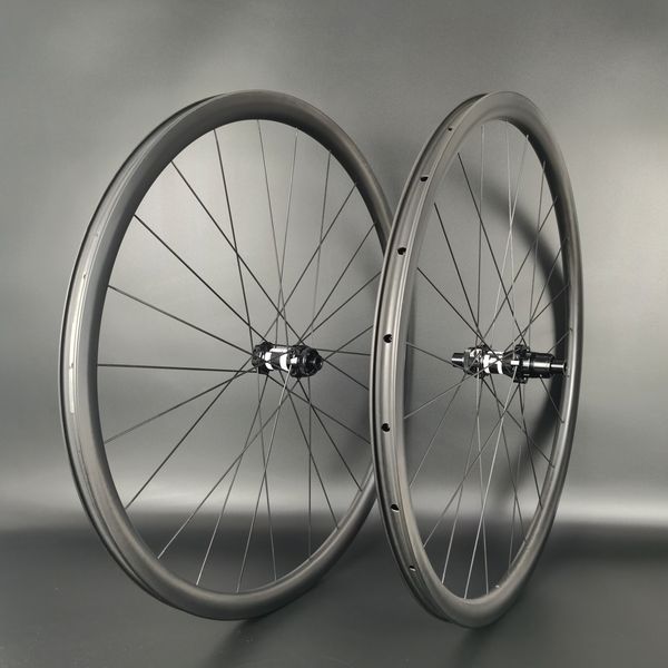700c carbon wheels ultralight 30mm depth 24mm width clincher/tubular road disc brake carbon wheelset ud matte with hub with 24/24 hole
700c carbon wheels ultralight 30mm depth 24mm width clincher/tubular road disc brake carbon wheelset ud matte with hub with 24/24 hole