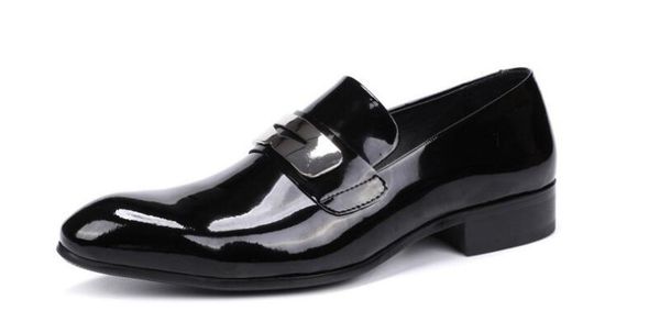 new style high pointed toe handmade black dress shoes patent leather men's business shoes fashion slip on wedding
new style high pointed toe handmade black dress shoes patent leather men's business shoes fashion slip on wedding