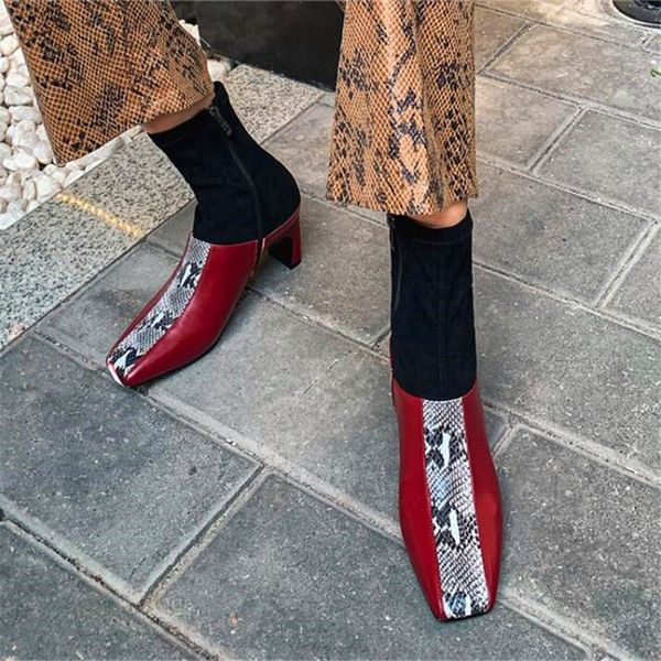 fashion color matching square toe women's high-heeled boots black wine red cross-lacing boots autumn and winter ladies formal
fashion color matching square toe women's high-heeled boots black wine red cross-lacing boots autumn and winter ladies formal