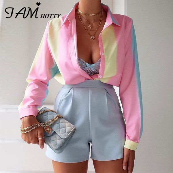 colorful striped oversized blouse shirt women plus vintage aesthetic korean fashion clothing e girl long shirts ladies iamy, White
colorful striped oversized blouse shirt women plus vintage aesthetic korean fashion clothing e girl long shirts ladies iamy, White