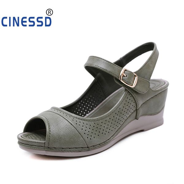 cinessd women shoes platform sandals women peep toe high wedge sandals ankle buckles sandalia leather female sandals shoes, Black
cinessd women shoes platform sandals women peep toe high wedge sandals ankle buckles sandalia leather female sandals shoes, Black