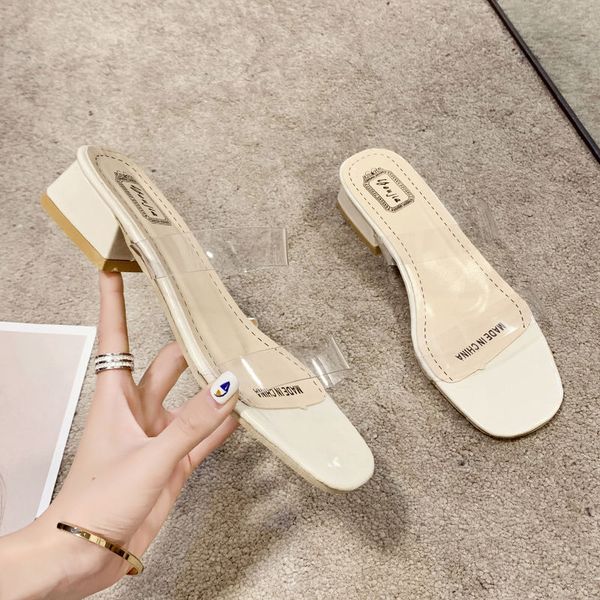 women's sandals thick heel 2020 new summer word with transparent mid-heel net red high-heeled sandals women zapatos mujer, Black
women's sandals thick heel 2020 new summer word with transparent mid-heel net red high-heeled sandals women zapatos mujer, Black