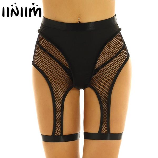 iiniim femme womens panties high-waisted see through fishnet splice cutout legging half pants booty shorts, Black;pink
iiniim femme womens panties high-waisted see through fishnet splice cutout legging half pants booty shorts, Black;pink