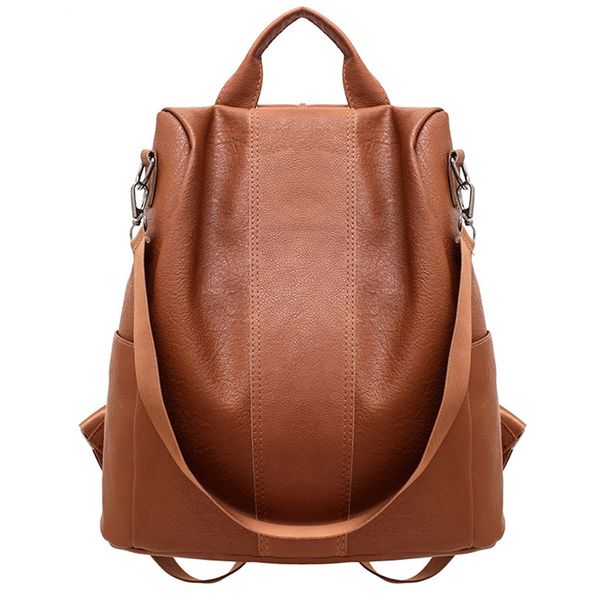 2020 retro pu backpack for women anti-theft backpack waterproof solid color large capacity student bags
2020 retro pu backpack for women anti-theft backpack waterproof solid color large capacity student bags