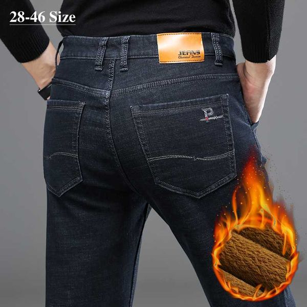 men's jeans plus size 42 44 46 winter warm fleece trousers thicken fashion casual business straight pants male brand, Blue
men's jeans plus size 42 44 46 winter warm fleece trousers thicken fashion casual business straight pants male brand, Blue